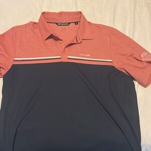 Travis Mathew Men’s Polo Red Blue L PGA Resort